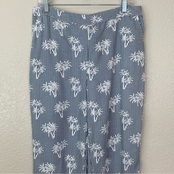 Chico's 100% Lyocell Island Palm Colonial Coast Pull On Cropped Pants, Sz Medium - Picture 2 of 13